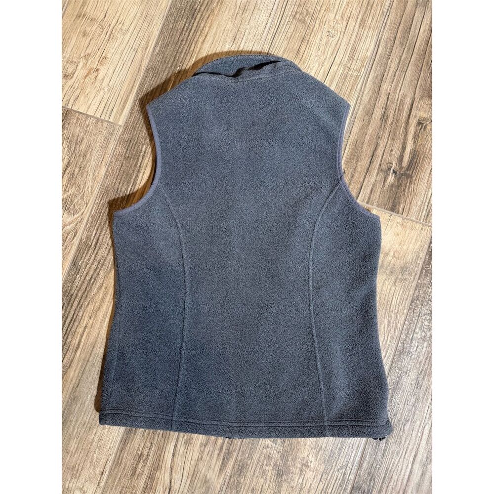 L.L.Bean Women's Fleece Vest Size S Charcoal Gray Casual Sleeveless - Picture 3 of 10